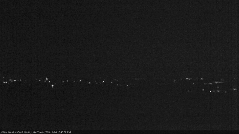 Lake Travis webcam, November 4, 2018 9:50 PM CT