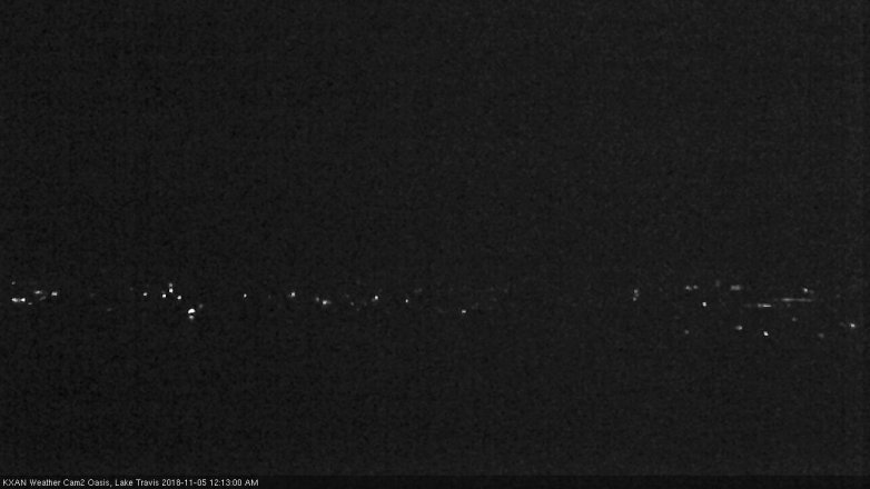 Lake Travis webcam, November 4, 2018 11:15 PM CT