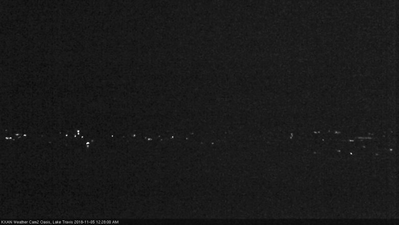Lake Travis webcam, November 4, 2018 11:30 PM CT