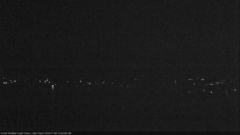 Lake Travis webcam, November 4, 2018 11:45 PM CT