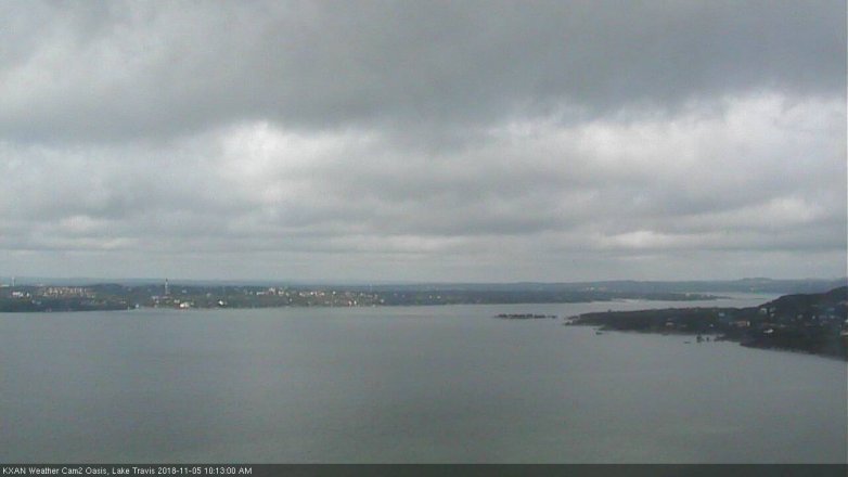 Lake Travis webcam, November 5, 2018 9:15 AM CT