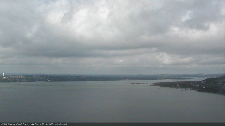 Lake Travis webcam, November 5, 2018 9:25 AM CT