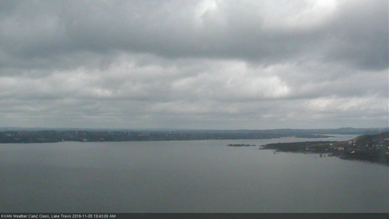 Lake Travis webcam, November 5, 2018 9:45 AM CT