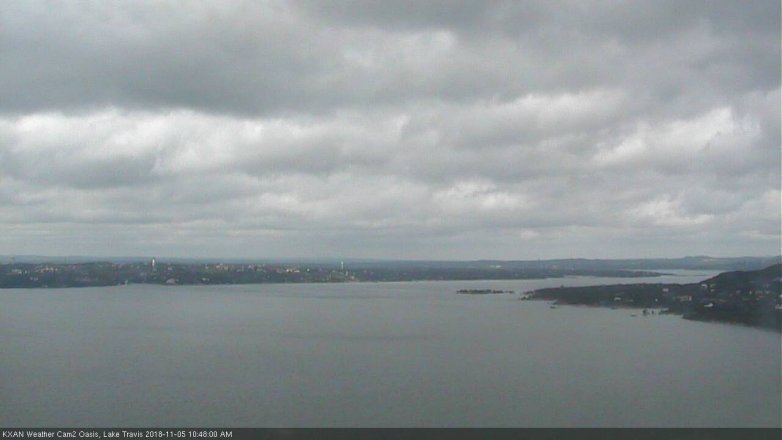Lake Travis webcam, November 5, 2018 9:50 AM CT