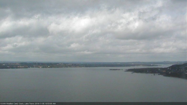 Lake Travis webcam, November 5, 2018 9:55 AM CT