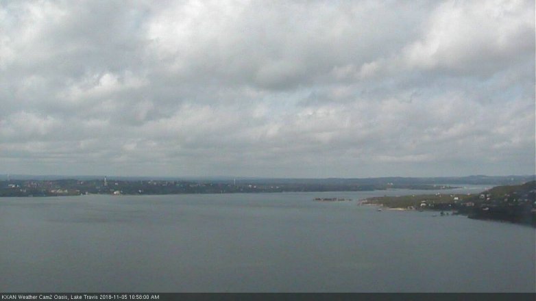 Lake Travis webcam, November 5, 2018 10:00 AM CT