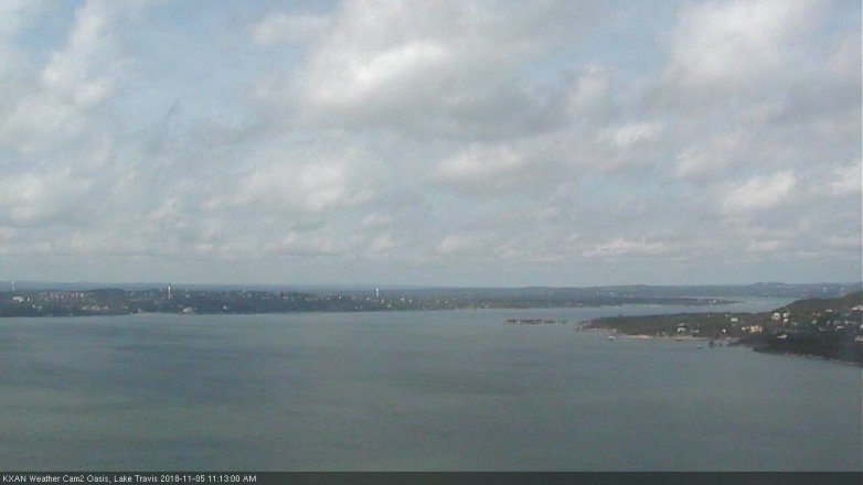 Lake Travis webcam, November 5, 2018 10:15 AM CT