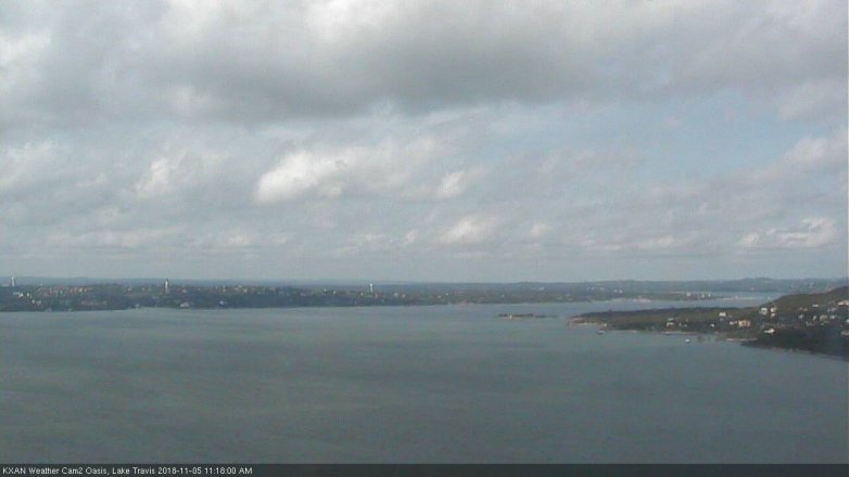 Lake Travis webcam, November 5, 2018 10:20 AM CT