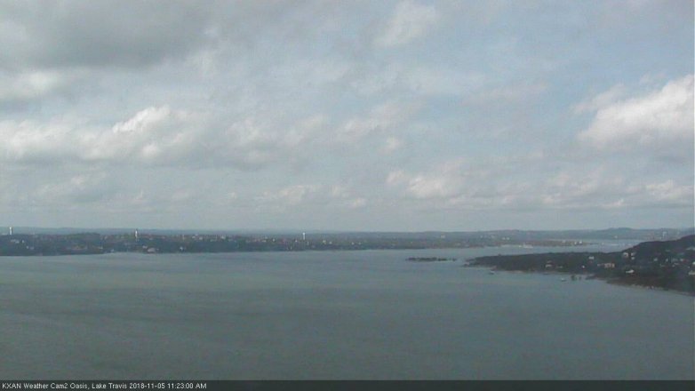 Lake Travis webcam, November 5, 2018 10:25 AM CT