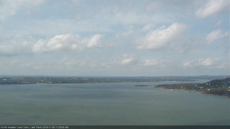 Lake Travis webcam, November 5, 2018 10:30 AM CT