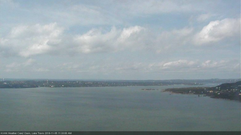 Lake Travis webcam, November 5, 2018 10:35 AM CT