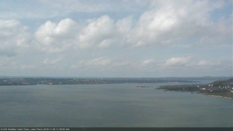 Lake Travis webcam, November 5, 2018 10:40 AM CT