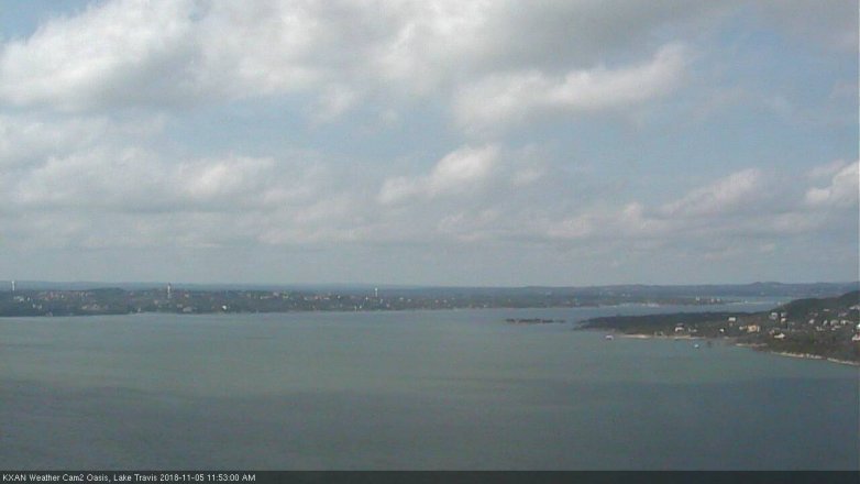 Lake Travis webcam, November 5, 2018 10:55 AM CT