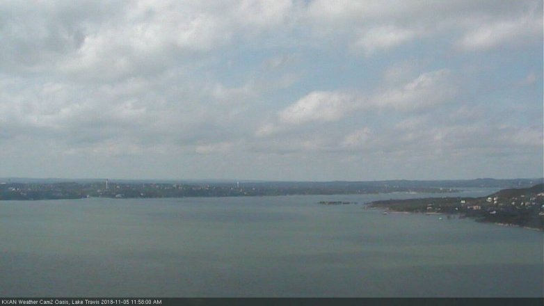 Lake Travis webcam, November 5, 2018 11:00 AM CT
