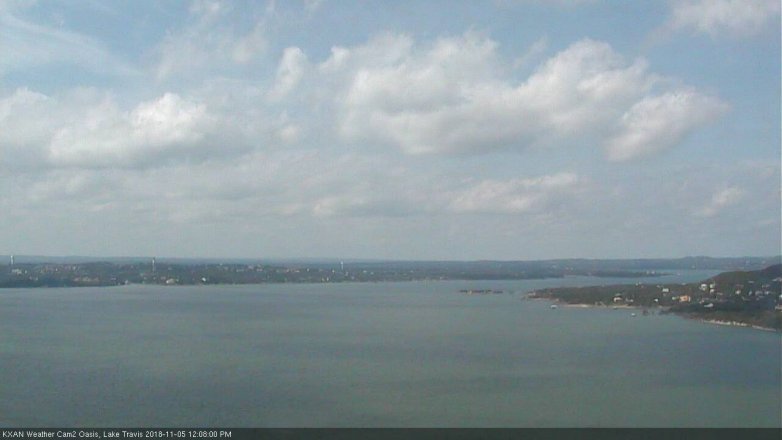 Lake Travis webcam, November 5, 2018 11:10 AM CT