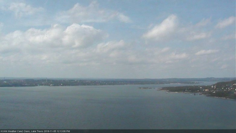 Lake Travis webcam, November 5, 2018 11:15 AM CT
