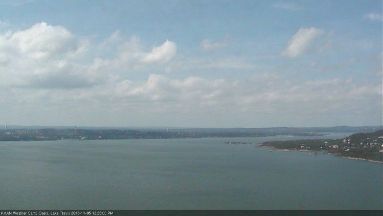 Lake Travis webcam, November 5, 2018 11:25 AM CT