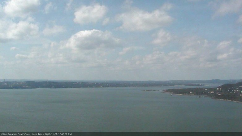 Lake Travis webcam, November 5, 2018 11:50 AM CT