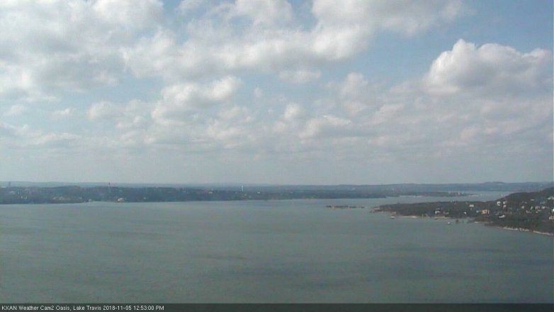 Lake Travis webcam, November 5, 2018 11:55 AM CT