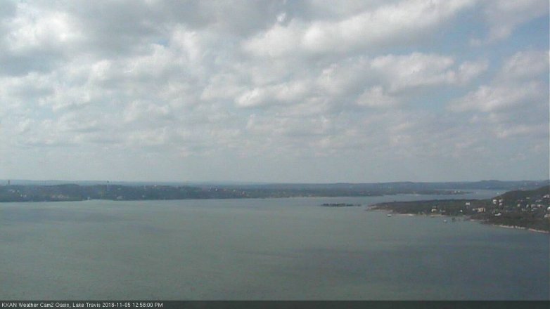 Lake Travis webcam, November 5, 2018 12:00 PM CT