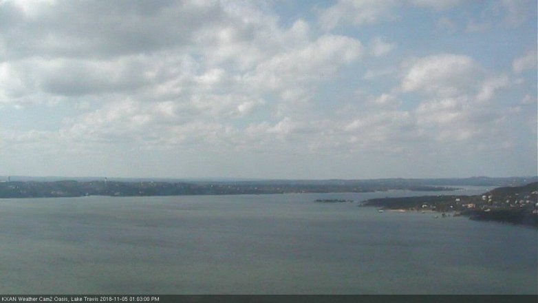 Lake Travis webcam, November 5, 2018 12:05 PM CT