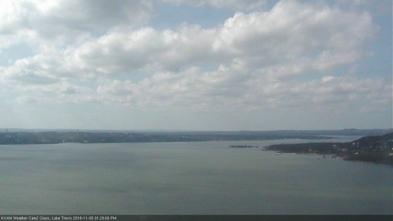 Lake Travis webcam, November 5, 2018 12:30 PM CT