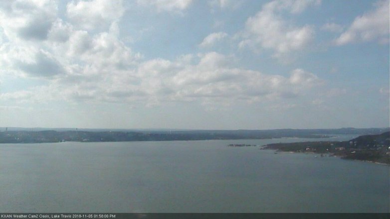 Lake Travis webcam, November 5, 2018 1:00 PM CT