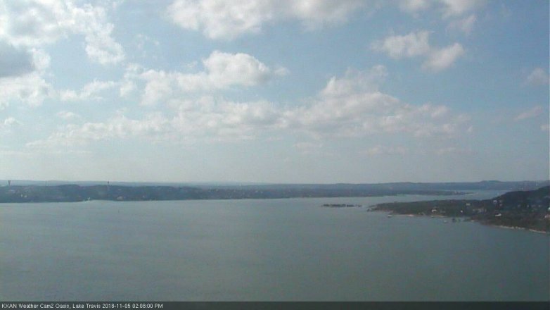 Lake Travis webcam, November 5, 2018 1:10 PM CT