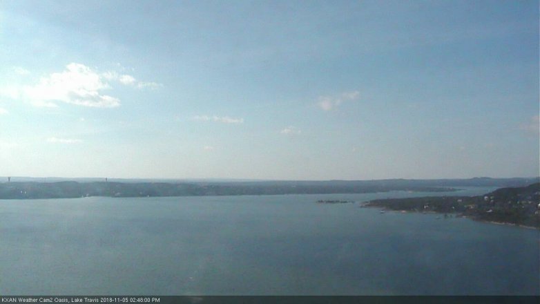 Lake Travis webcam, November 5, 2018 1:50 PM CT