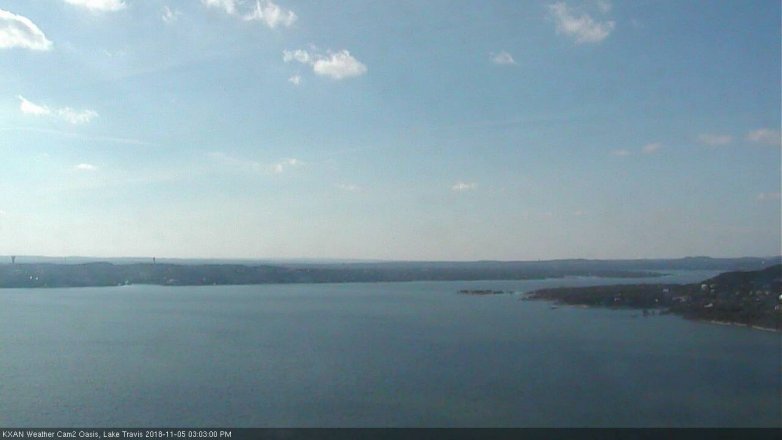 Lake Travis webcam, November 5, 2018 2:05 PM CT