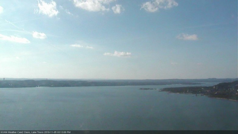 Lake Travis webcam, November 5, 2018 2:15 PM CT