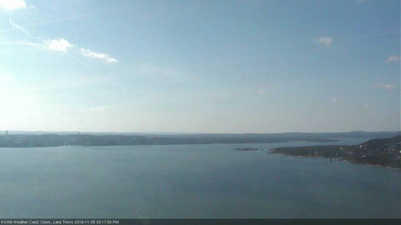 Lake Travis webcam, November 5, 2018 2:20 PM CT