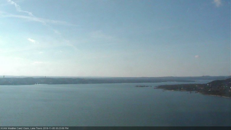 Lake Travis webcam, November 5, 2018 2:25 PM CT