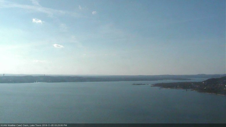 Lake Travis webcam, November 5, 2018 2:30 PM CT