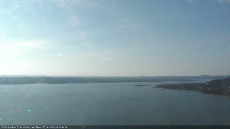Lake Travis webcam, November 5, 2018 2:35 PM CT