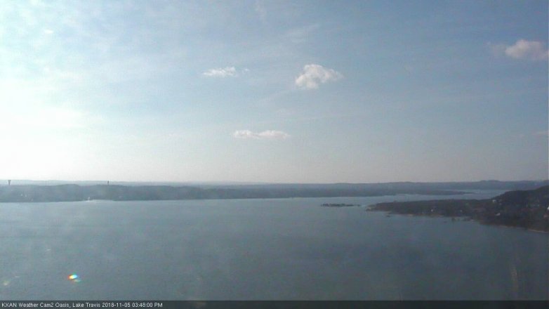 Lake Travis webcam, November 5, 2018 2:50 PM CT
