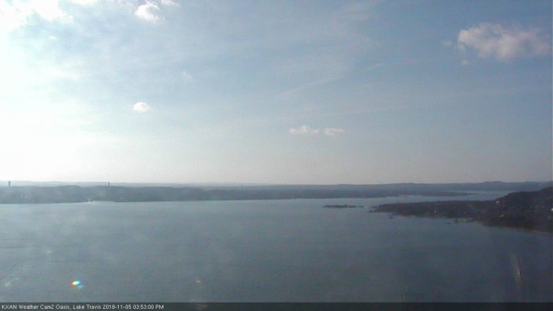 Lake Travis webcam, November 5, 2018 2:55 PM CT