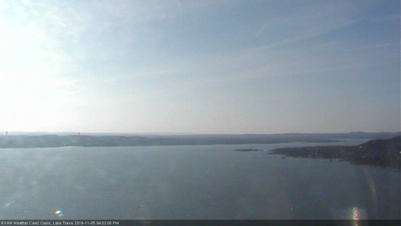 Lake Travis webcam, November 5, 2018 3:05 PM CT