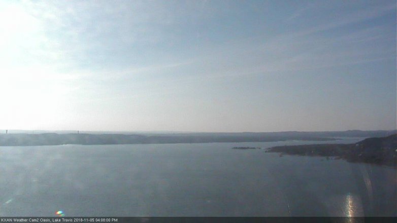 Lake Travis webcam, November 5, 2018 3:10 PM CT