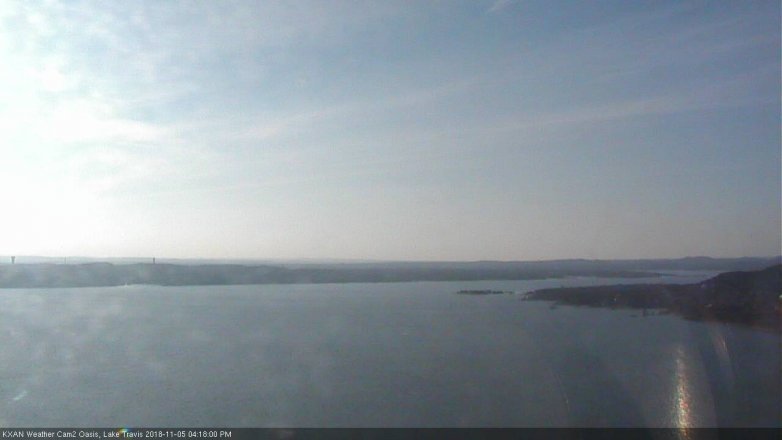 Lake Travis webcam, November 5, 2018 3:20 PM CT