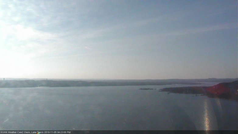 Lake Travis webcam, November 5, 2018 3:25 PM CT