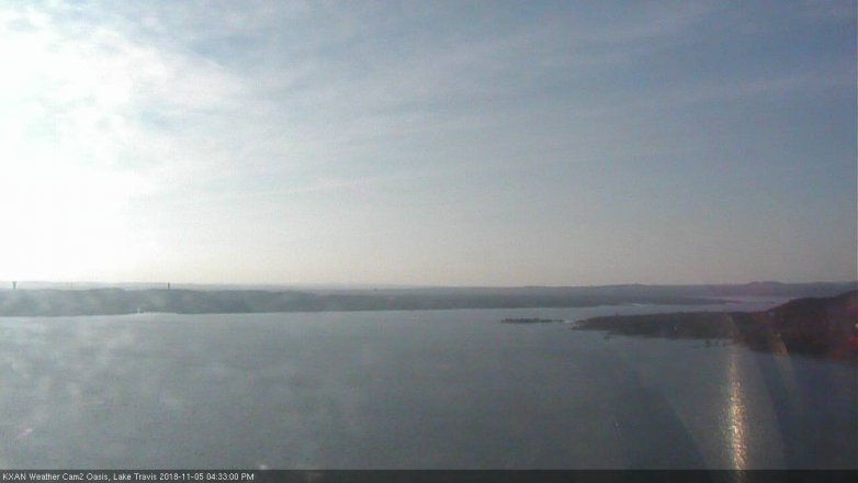 Lake Travis webcam, November 5, 2018 3:35 PM CT