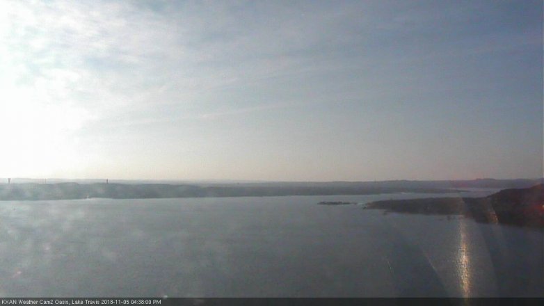 Lake Travis webcam, November 5, 2018 3:40 PM CT