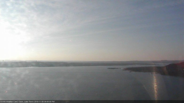 Lake Travis webcam, November 5, 2018 3:50 PM CT