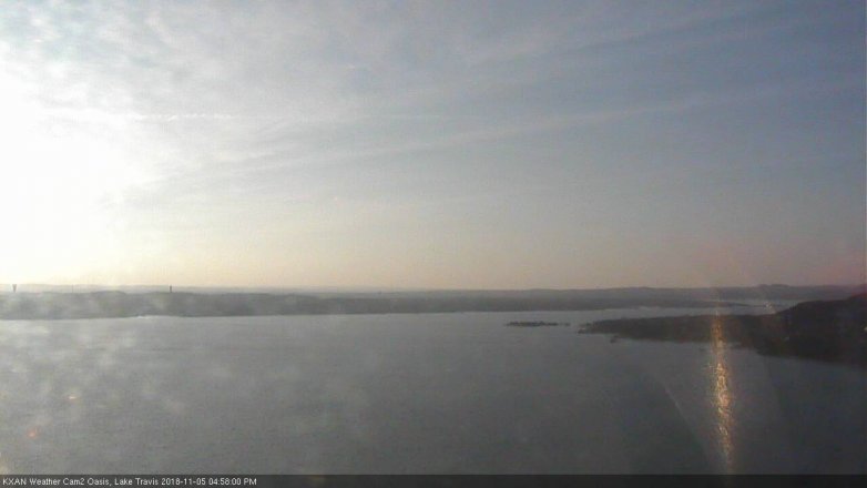 Lake Travis webcam, November 5, 2018 4:00 PM CT