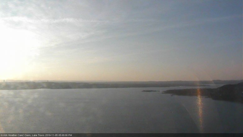 Lake Travis webcam, November 5, 2018 4:10 PM CT