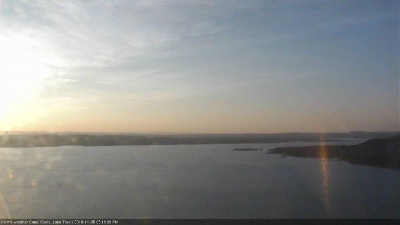 Lake Travis webcam, November 5, 2018 4:20 PM CT