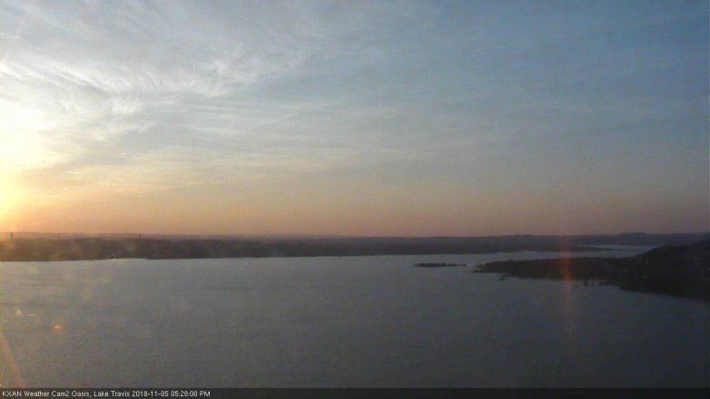 Lake Travis webcam, November 5, 2018 4:30 PM CT