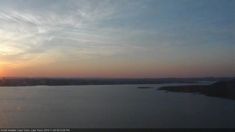 Lake Travis webcam, November 5, 2018 4:35 PM CT