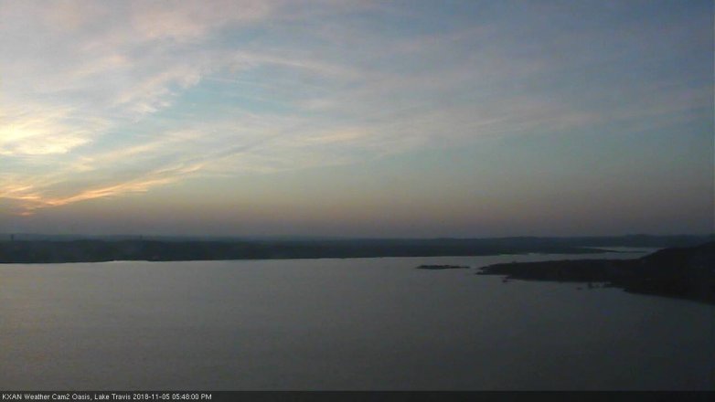 Lake Travis webcam, November 5, 2018 4:50 PM CT